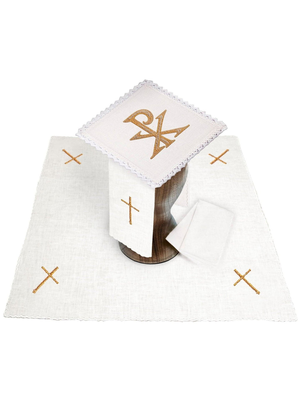 Bielizna kielichowa haftowana PAX lniana