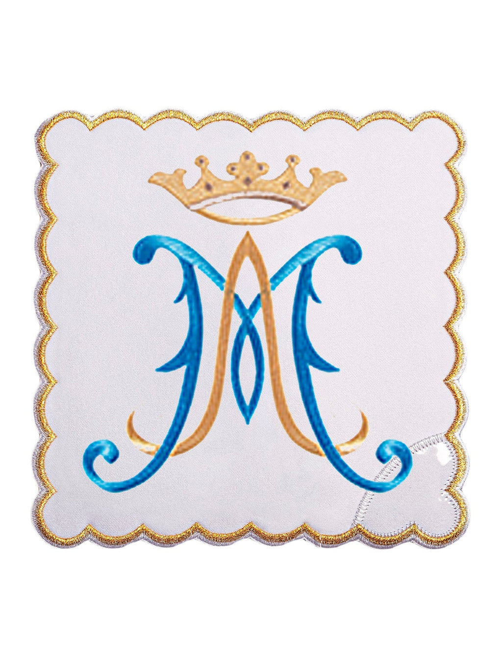 Bielizna kielichowa z haftowanym symbolem Maryjnym