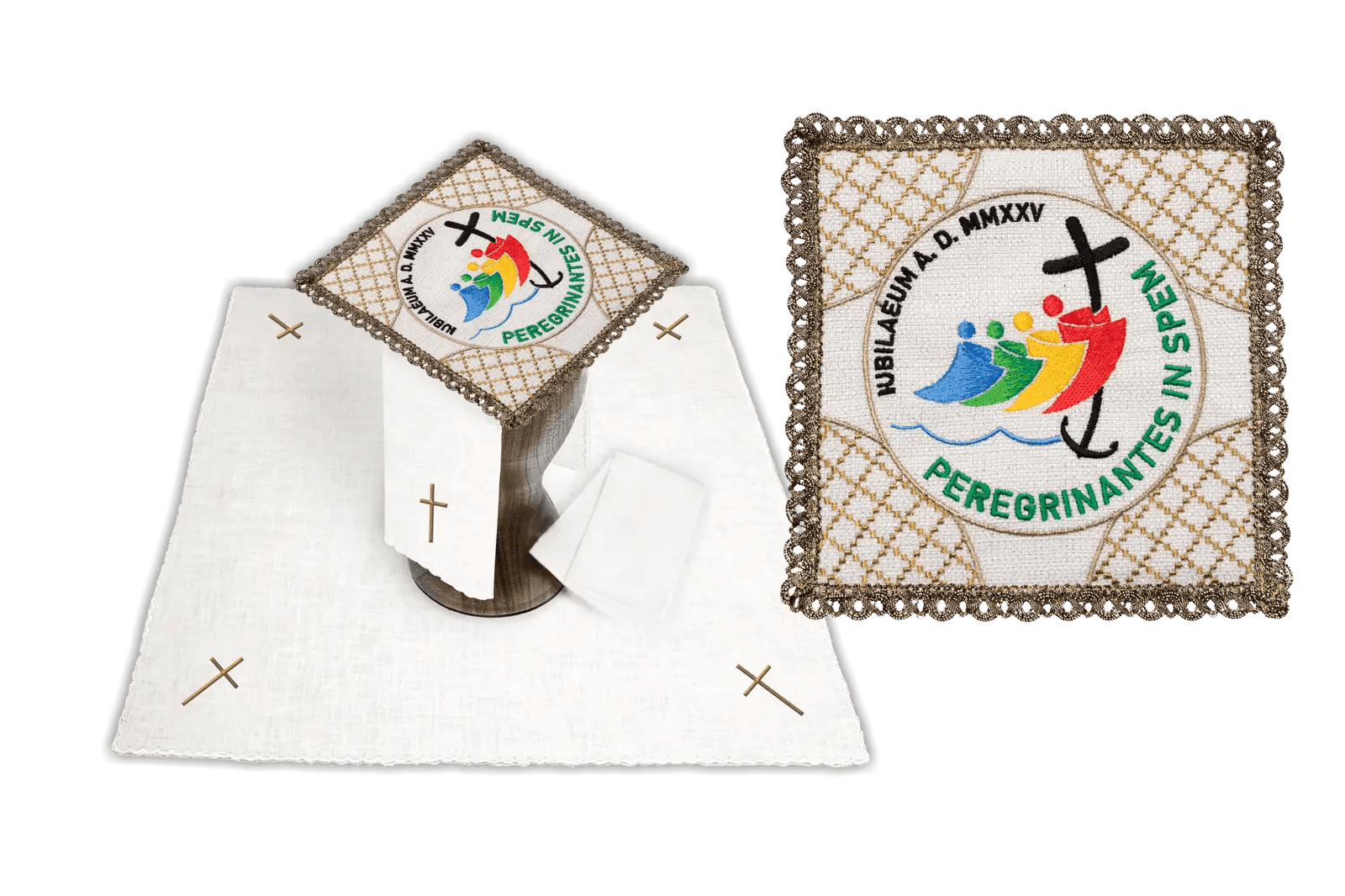 Ensemble de linge de calice avec logo JUBILEE ROME 2025