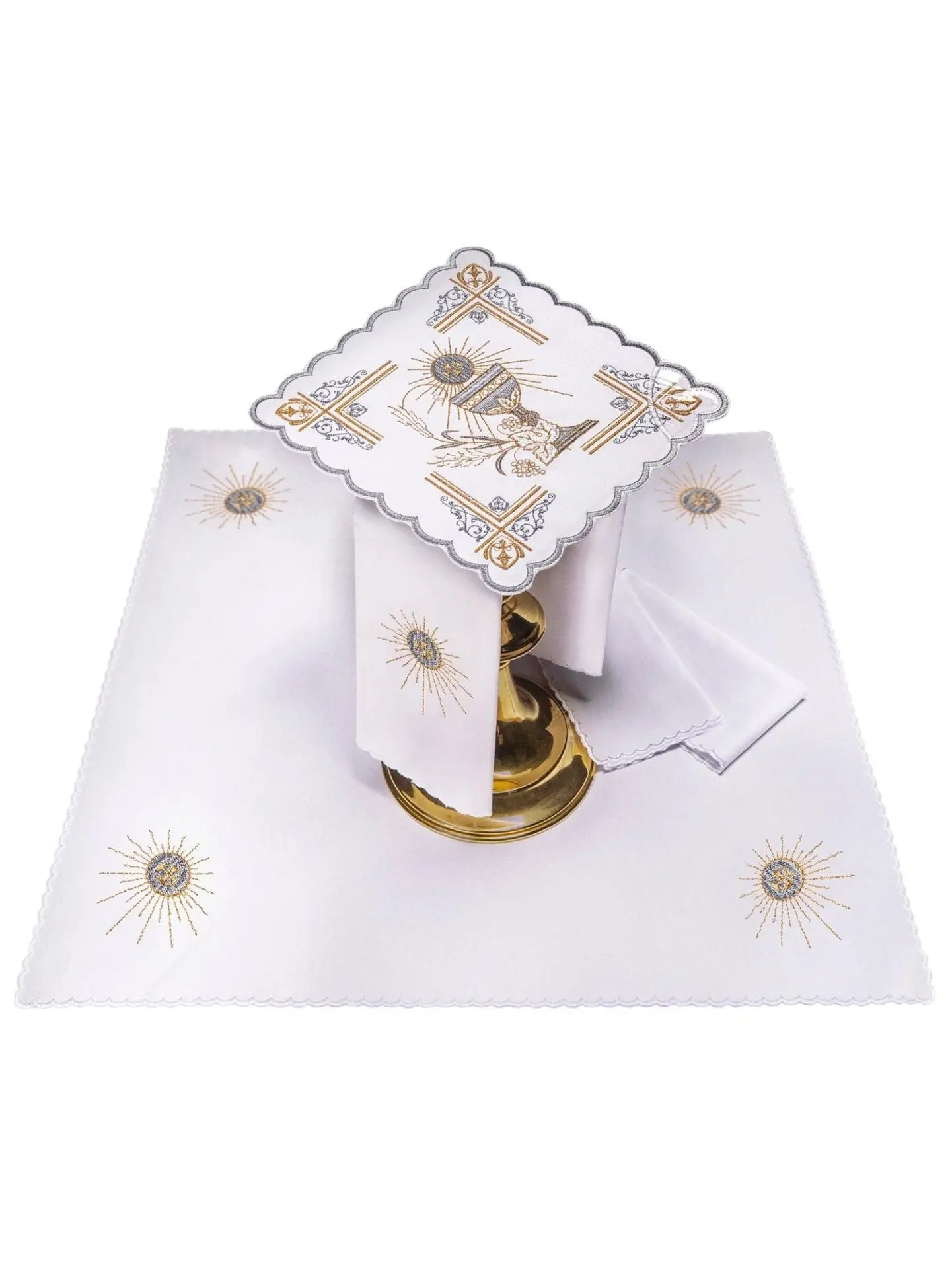 Linens de calice richement décorés