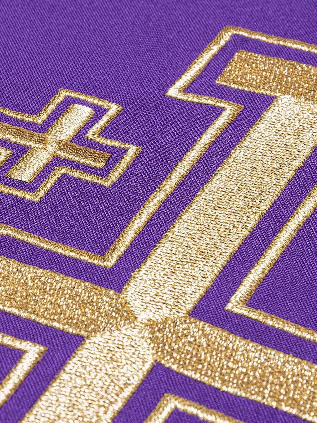 Chasuble with Jerusalem cross purple - HAFTINA ATELIER