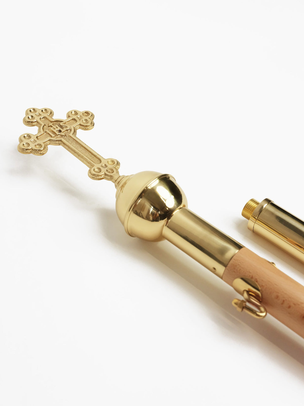 Hampe pour baldaquin en bois clair