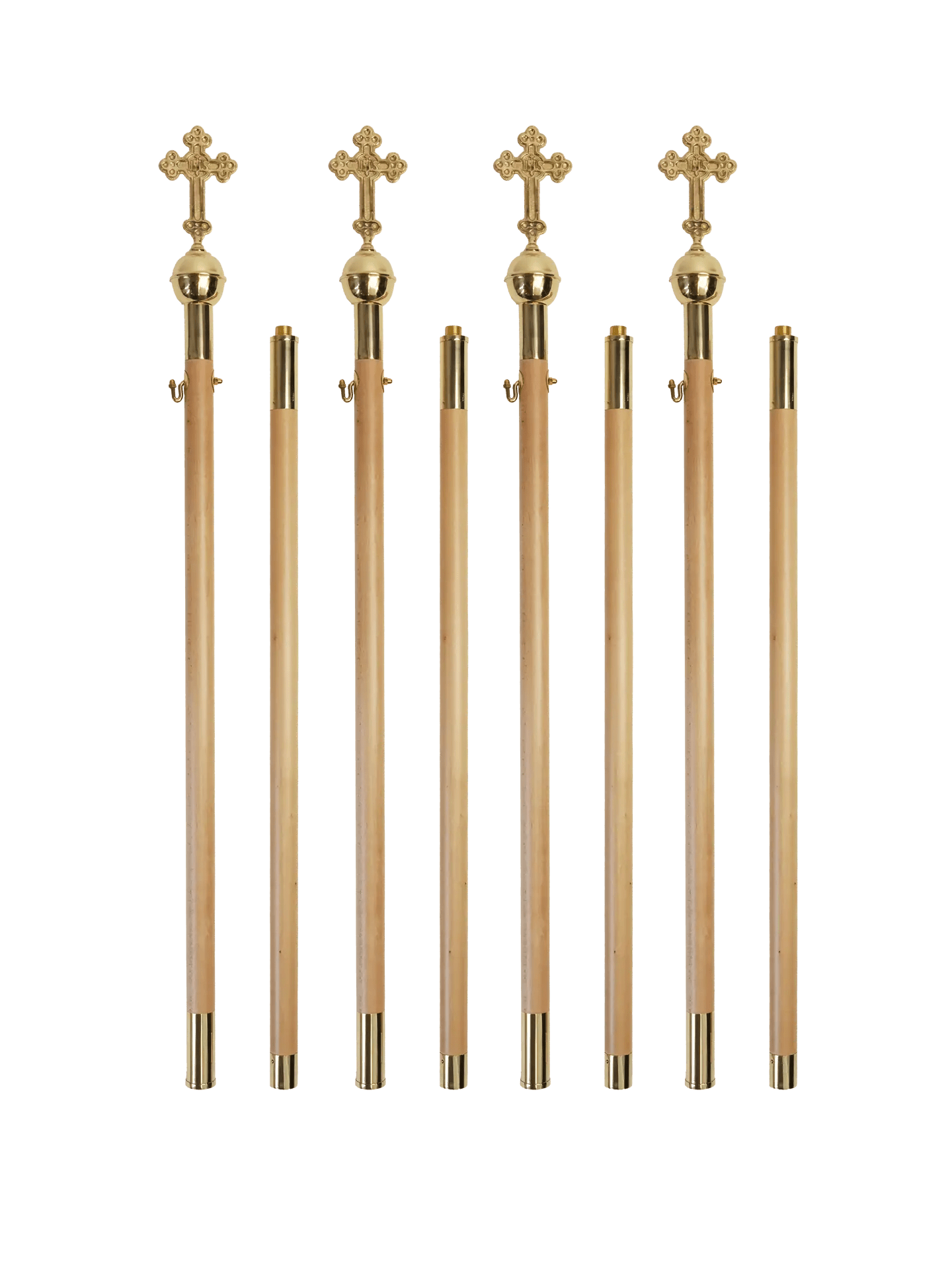 Piquets de dais en bois léger