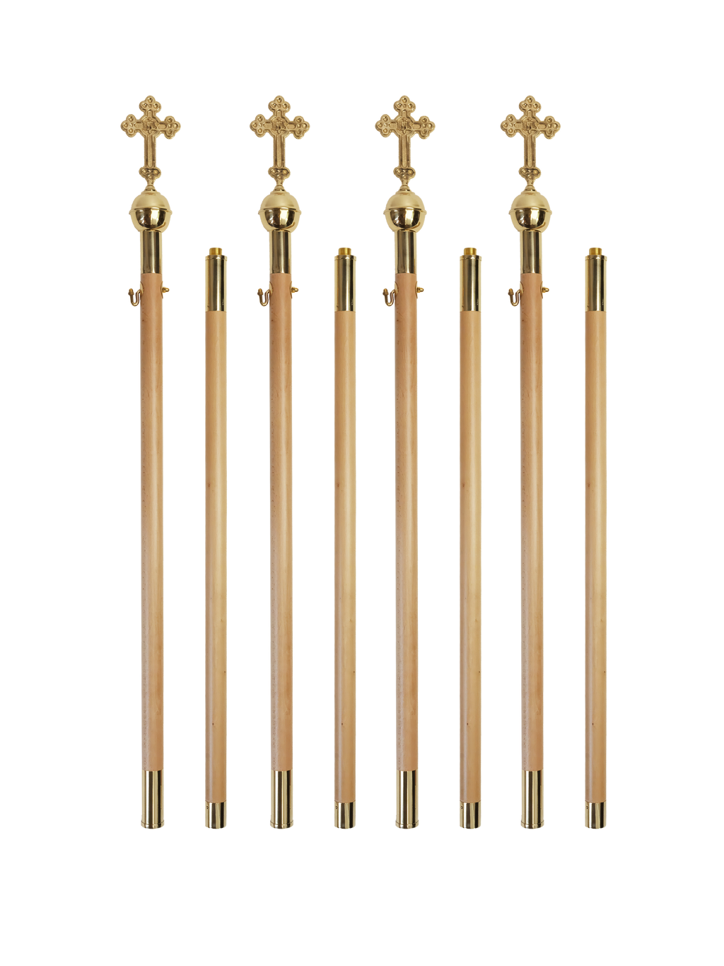 Hampe pour baldaquin en bois clair