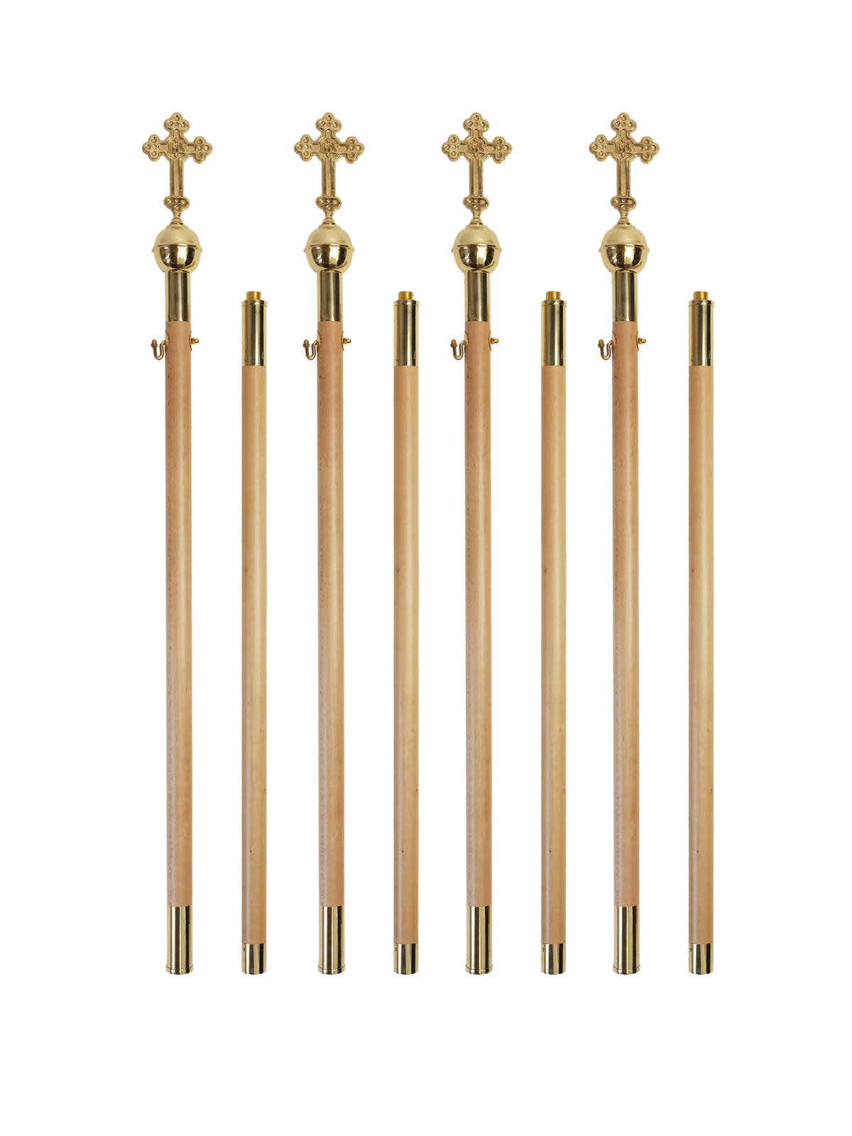 Hampe pour baldaquin en bois clair