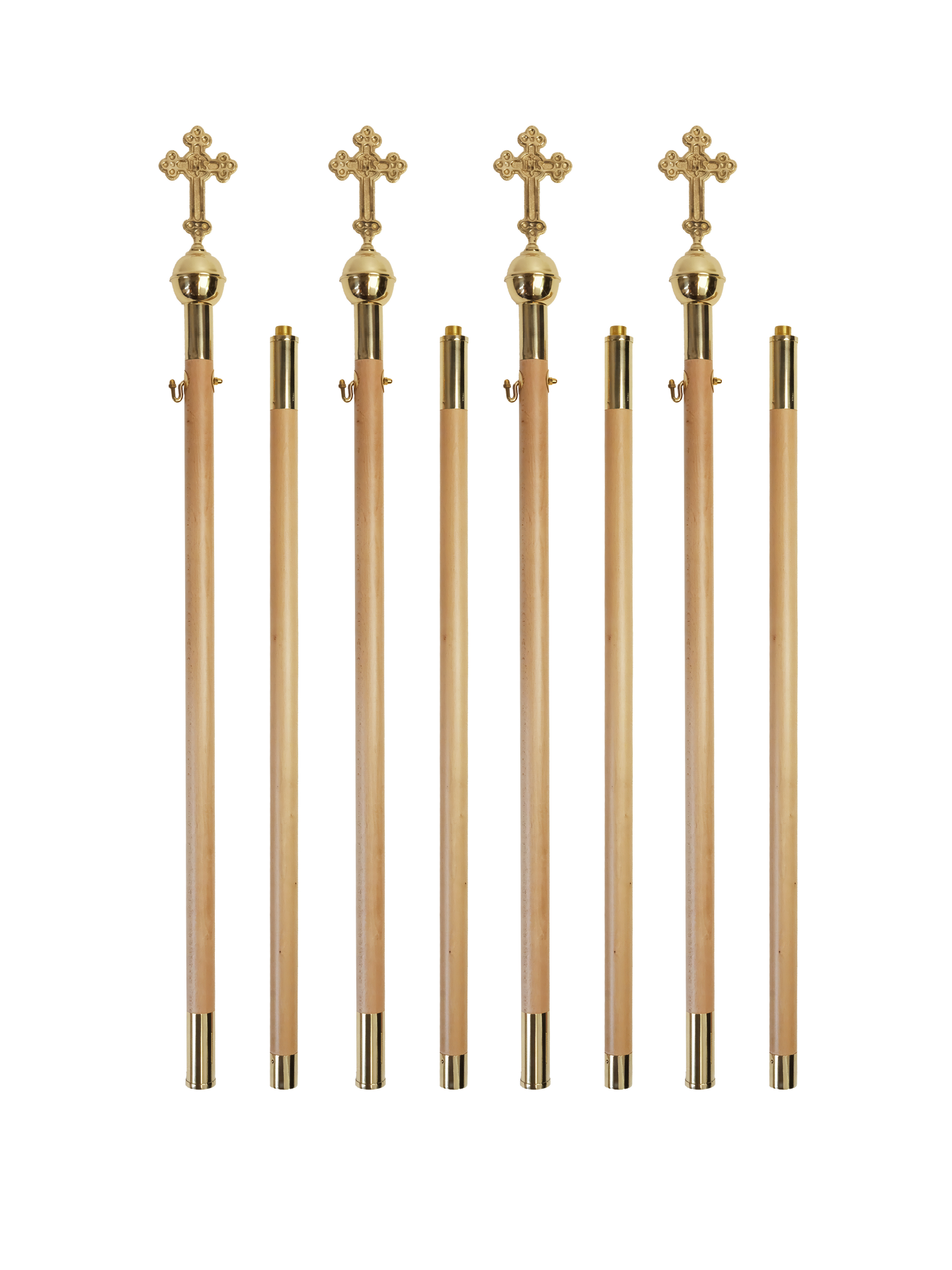 Hampe pour baldaquin en bois clair