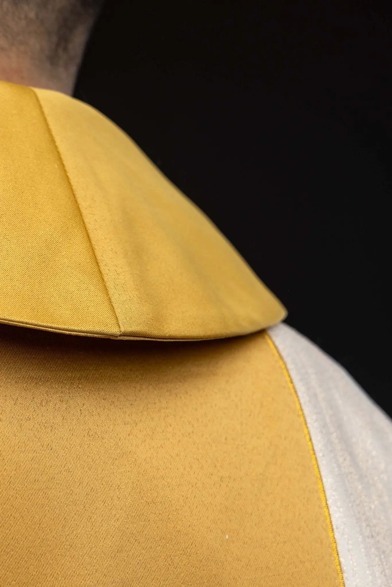 Ecru Chasuble with Embroidered Cross Band - HAFTINA ATELIER
