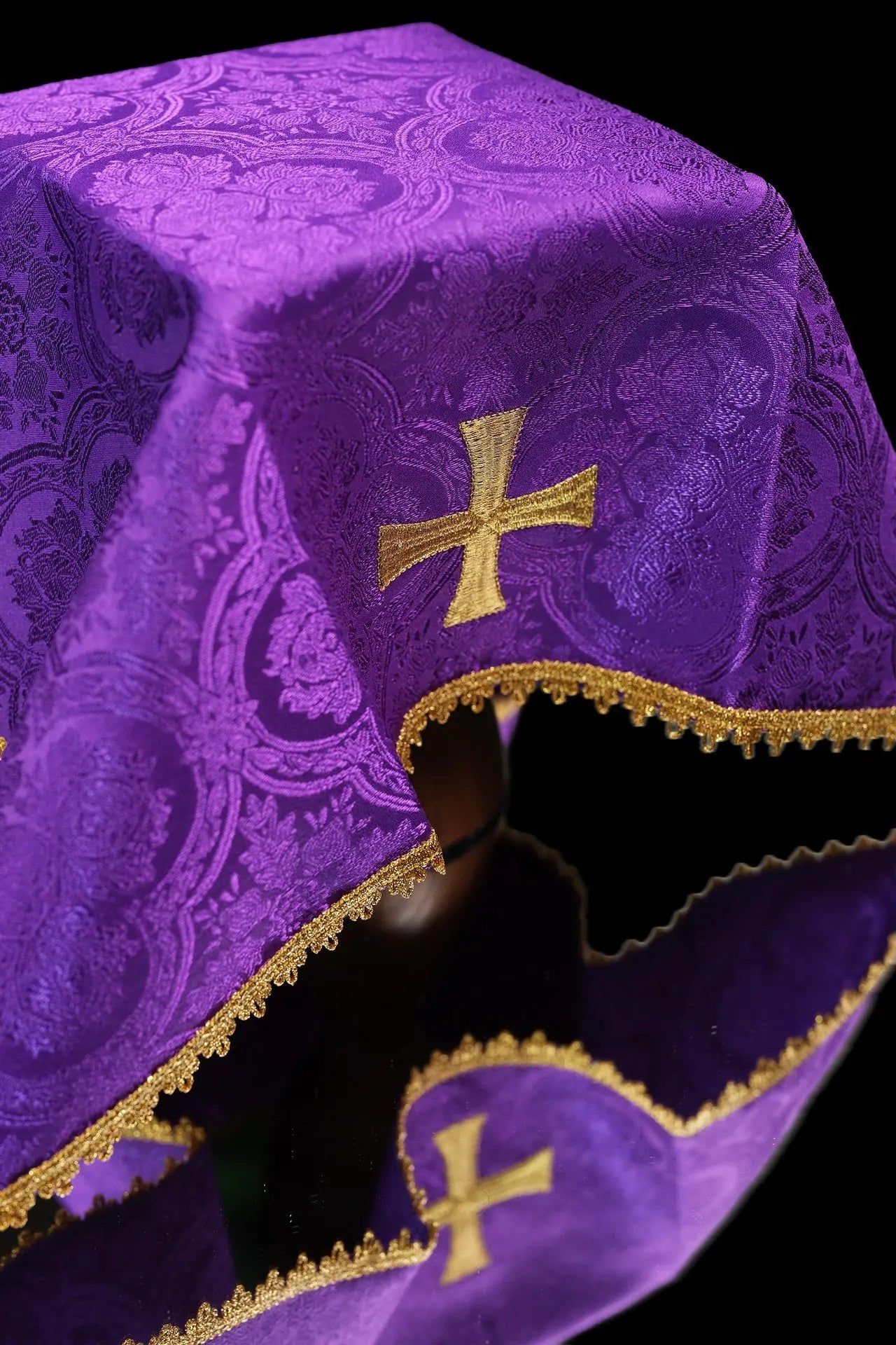 Ensemble de voiles de calice en quatre couleurs liturgiques