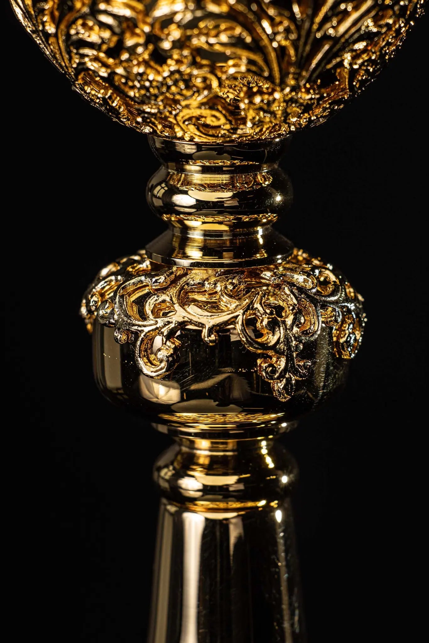 Handmade Gold-Plated Chalice with Imitation Sapphires - HAFTINA ATELIER