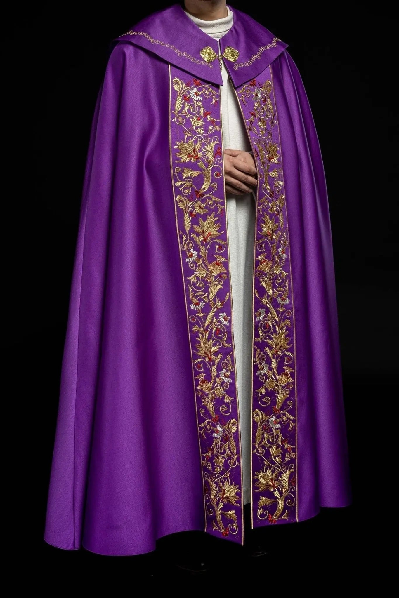 Cape eucharistique monogramme PX en violet