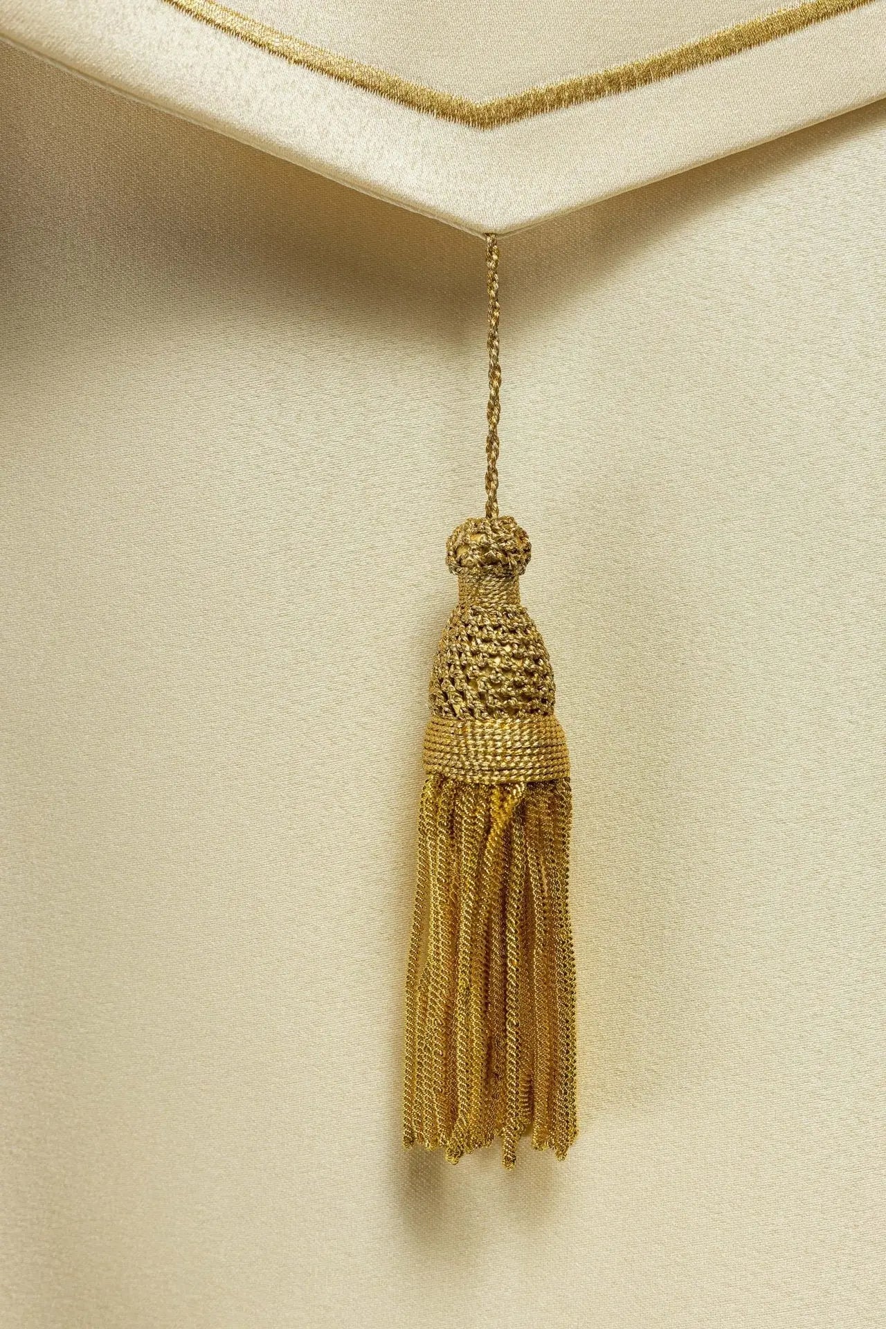 Calice liturgique brodé écru