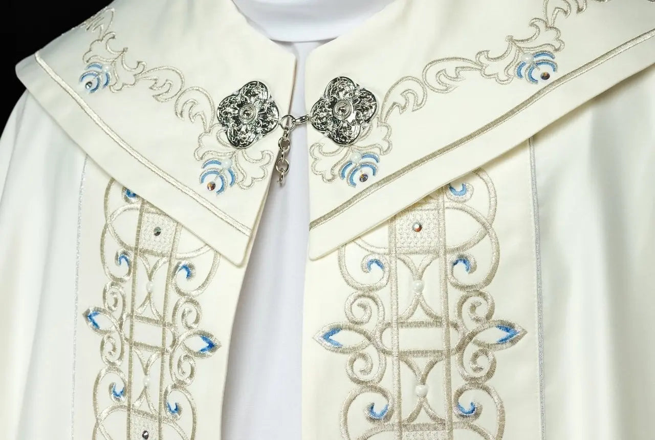 Embroidered Liturgical Chapel with Marian Symbol 150 cm