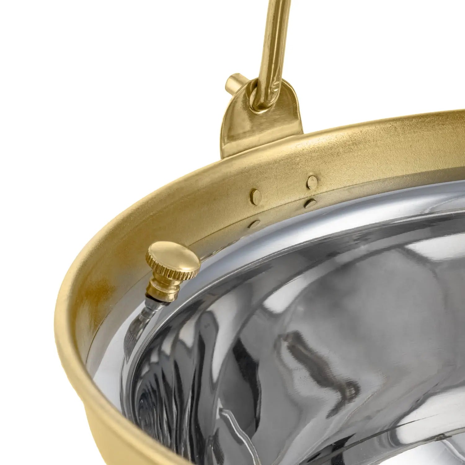 Seau à eau bénite en laiton avec insert en acier inoxydable