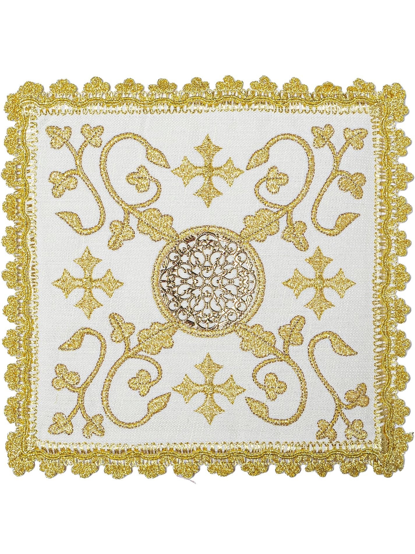 Komplet kielichowy bogato haftowany