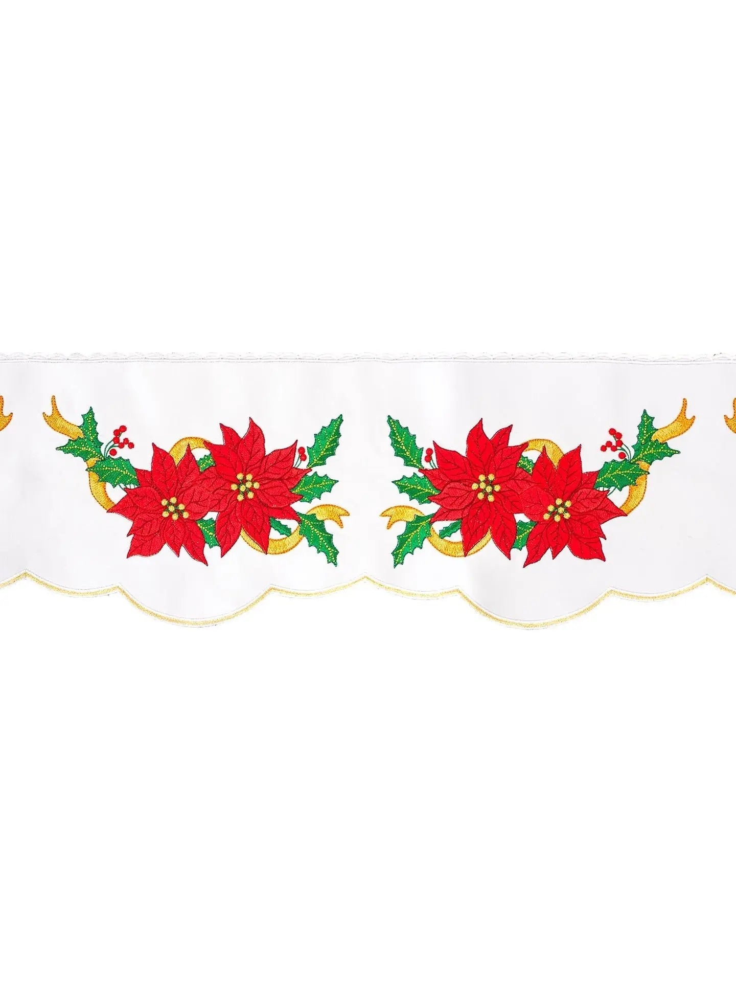 Mètre avec broderie avant Étoile de Bethléem Blanc