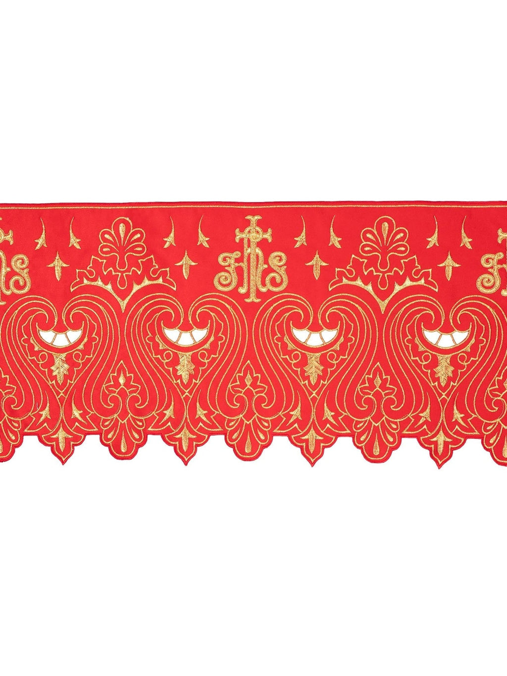 Metraż z haftem czołowym IHS Czerwony