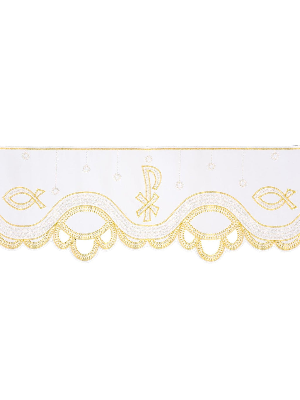 Metraż z haftem czołowym PAX Biały