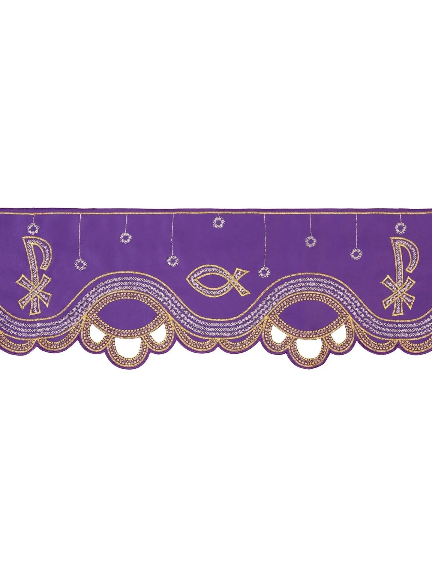 Mètre avec broderie avant PAX Violet