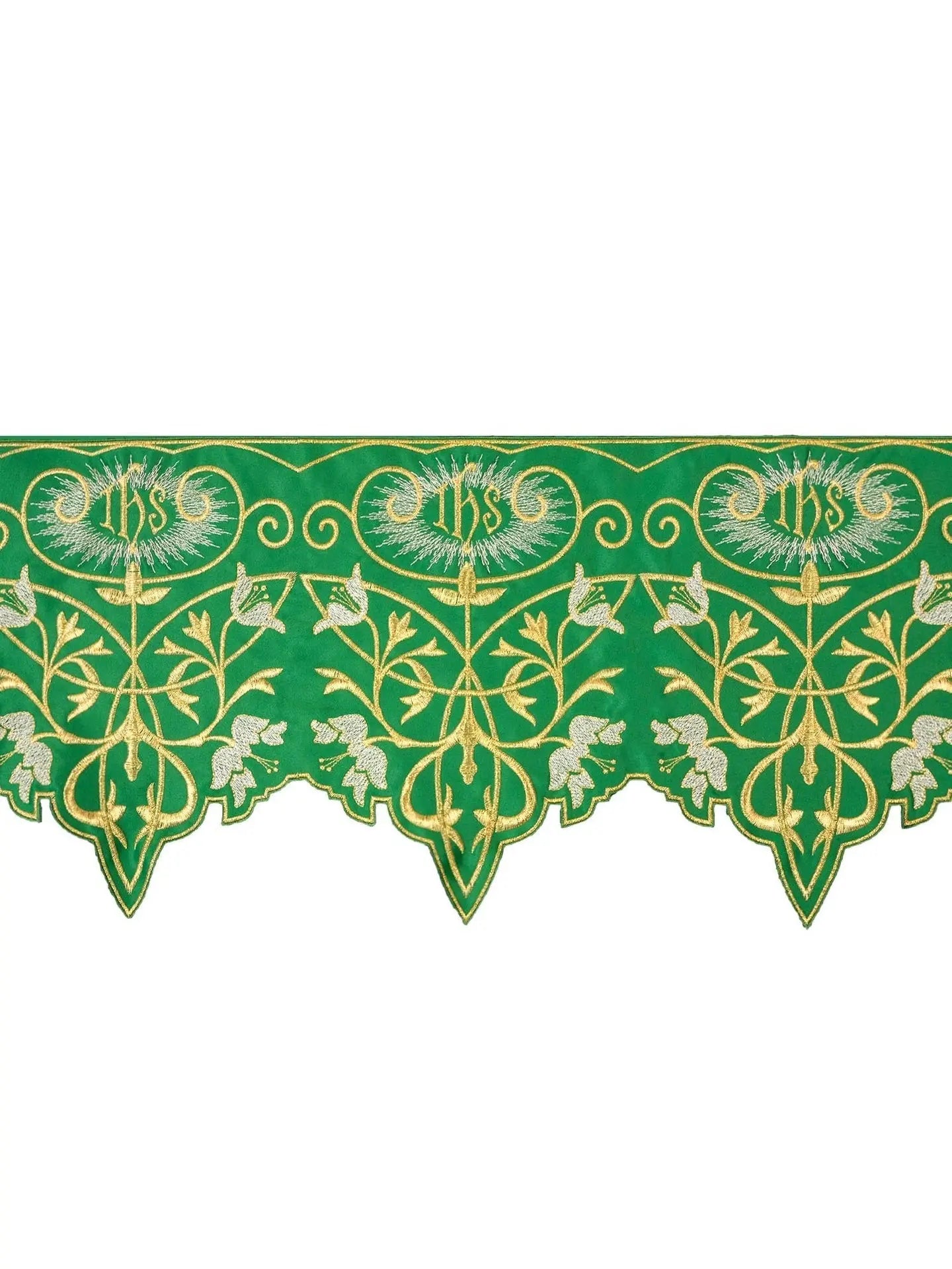 Mètre avec monogramme IHS en vert