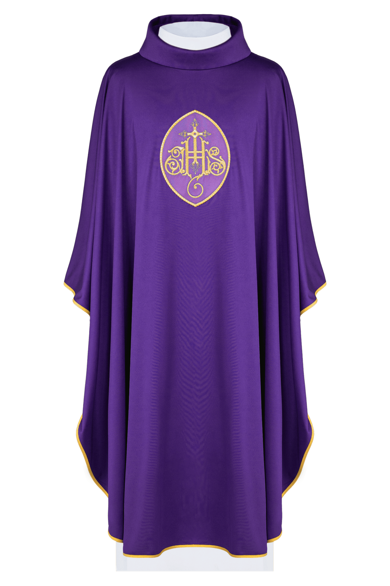 Ornat haftowany z IHS lekka dzianina SACROLITE