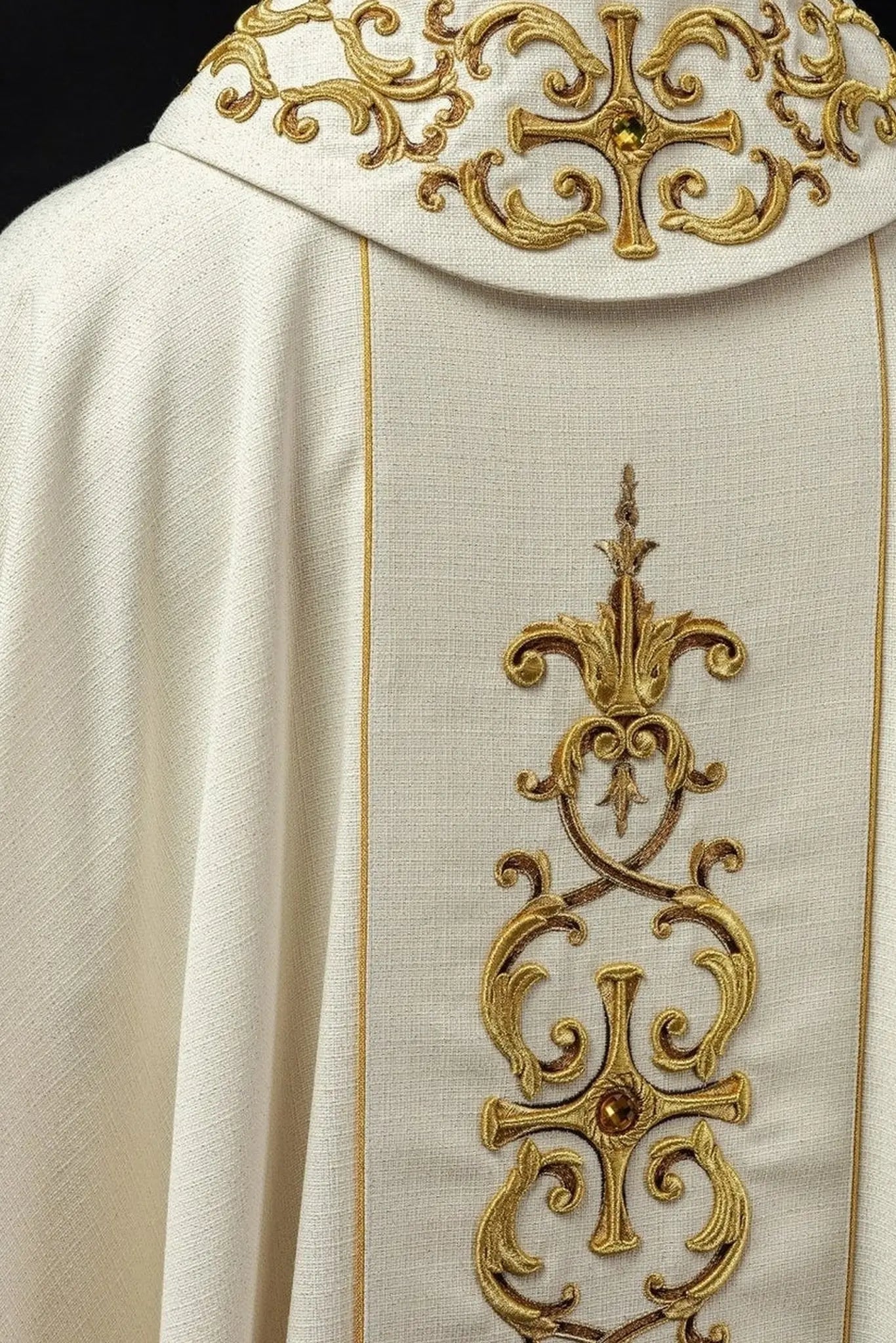 Chasuble brodée avec l'image de Saint Antoine