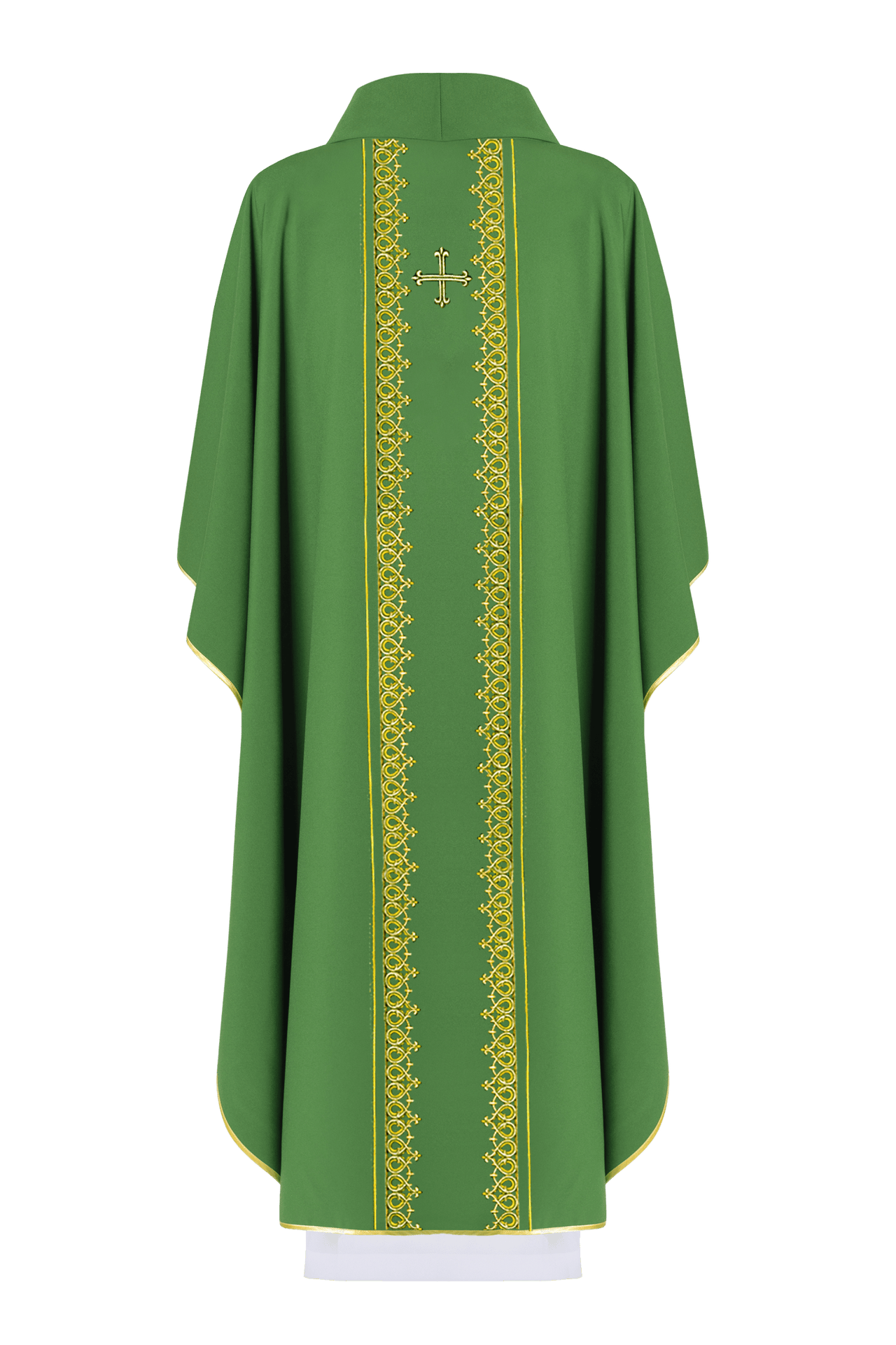 Ornat haftowany Zielony Mały Krzyż