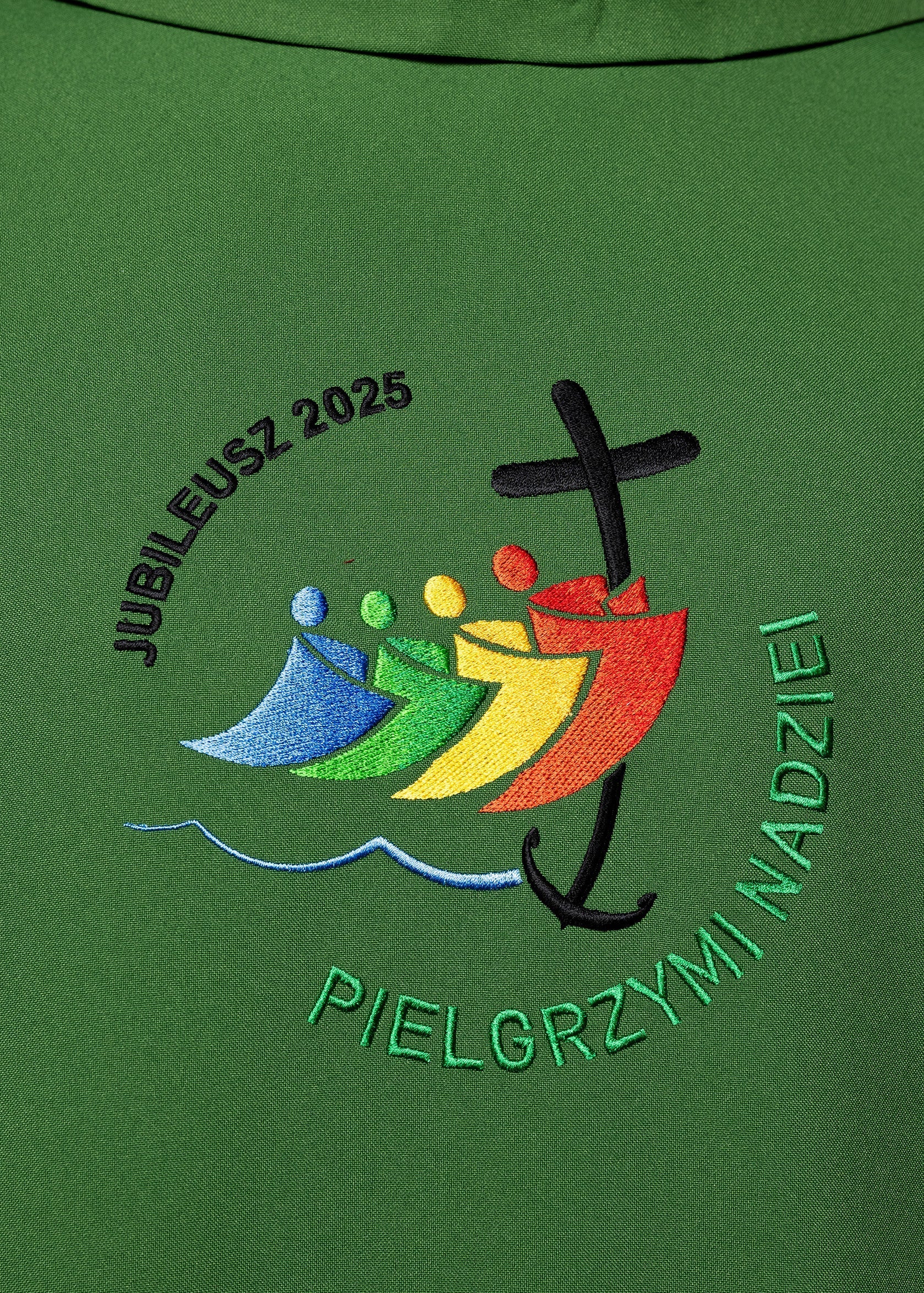 Chasuble avec broderie JUBILEE ROME 2025 en vert