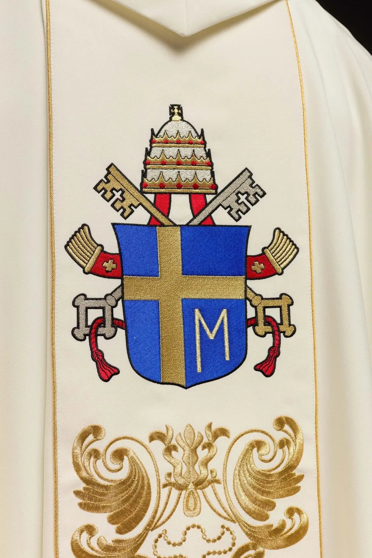 Chasuble avec une image du pape Jean-Paul II