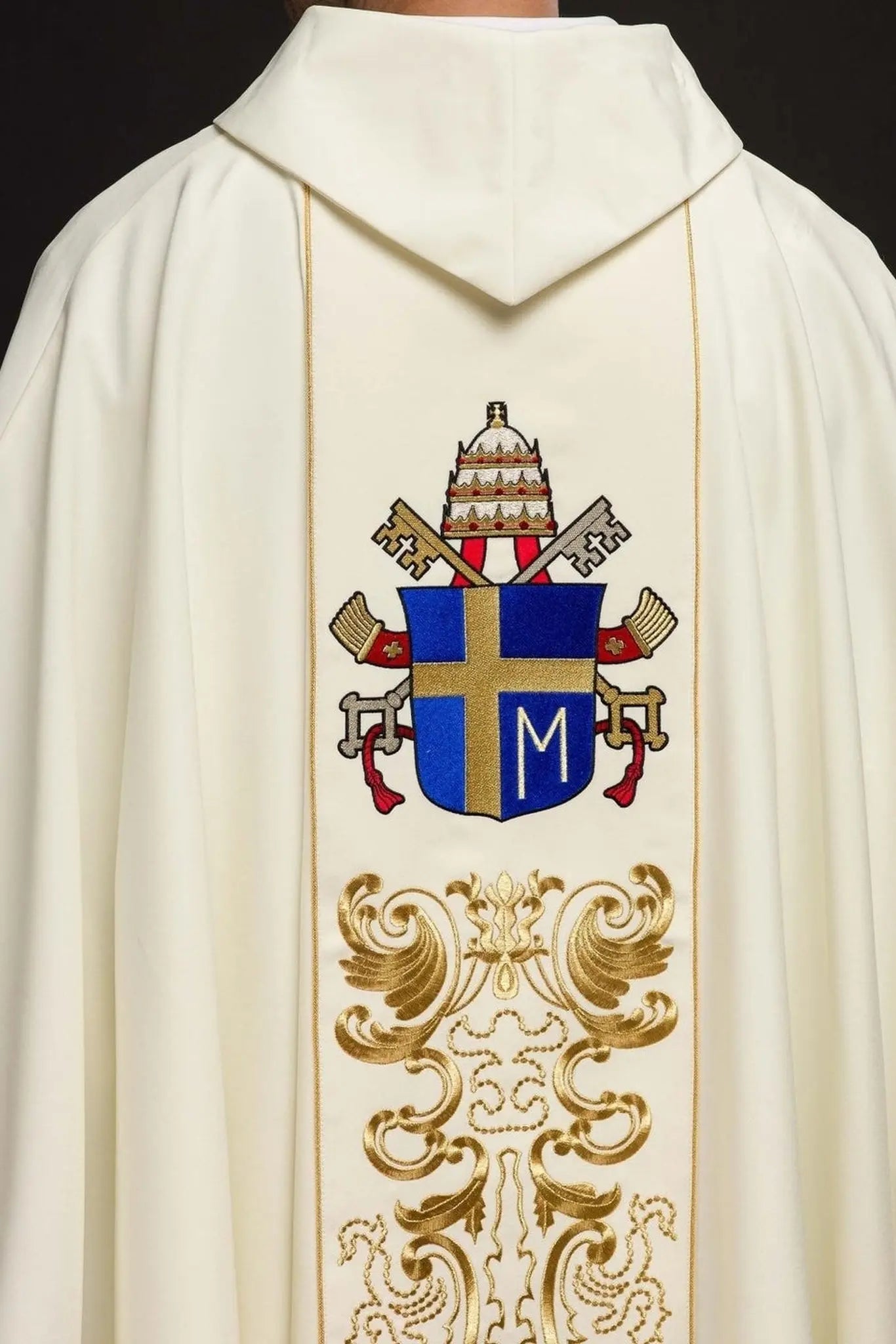 Chasuble avec une image du pape Jean-Paul II