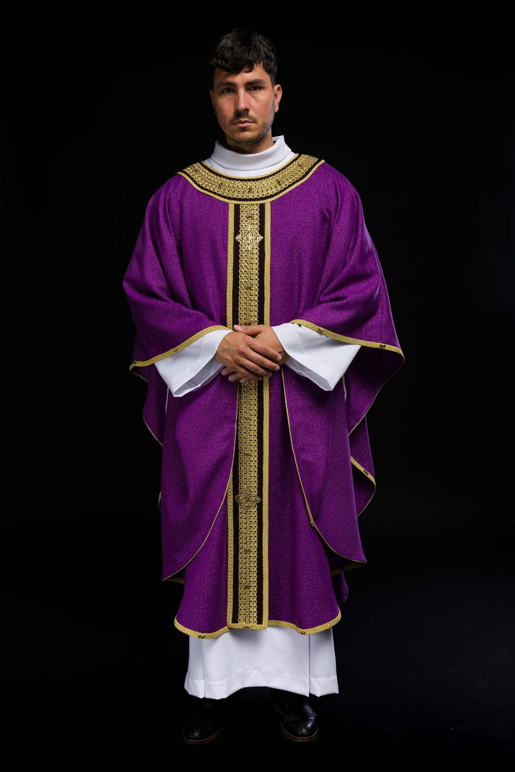 Ręcznie wykonany ornat z naturalnymi kamieniami Handmade 7001