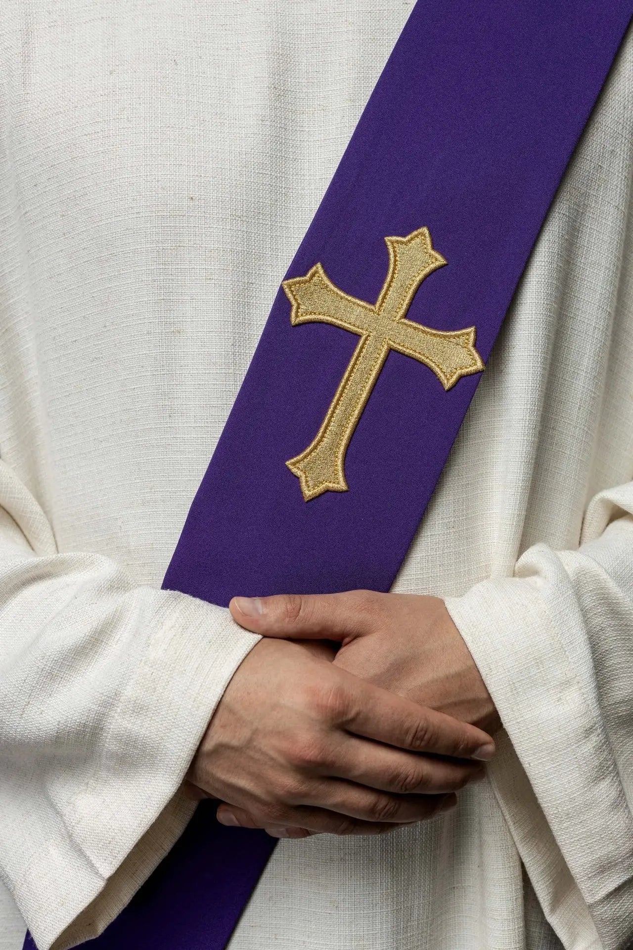Étole diaconale Croix