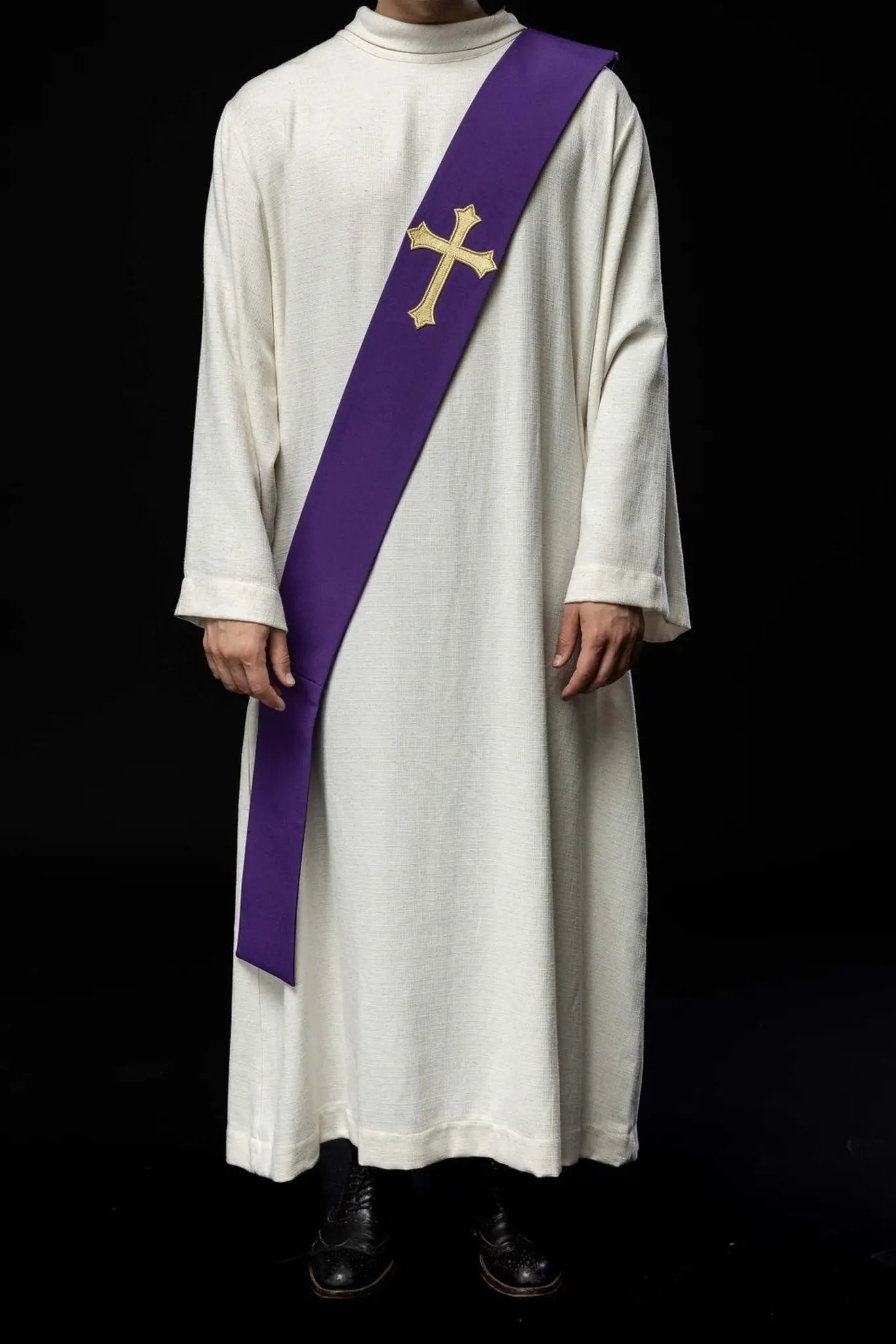 Étole diaconale Croix