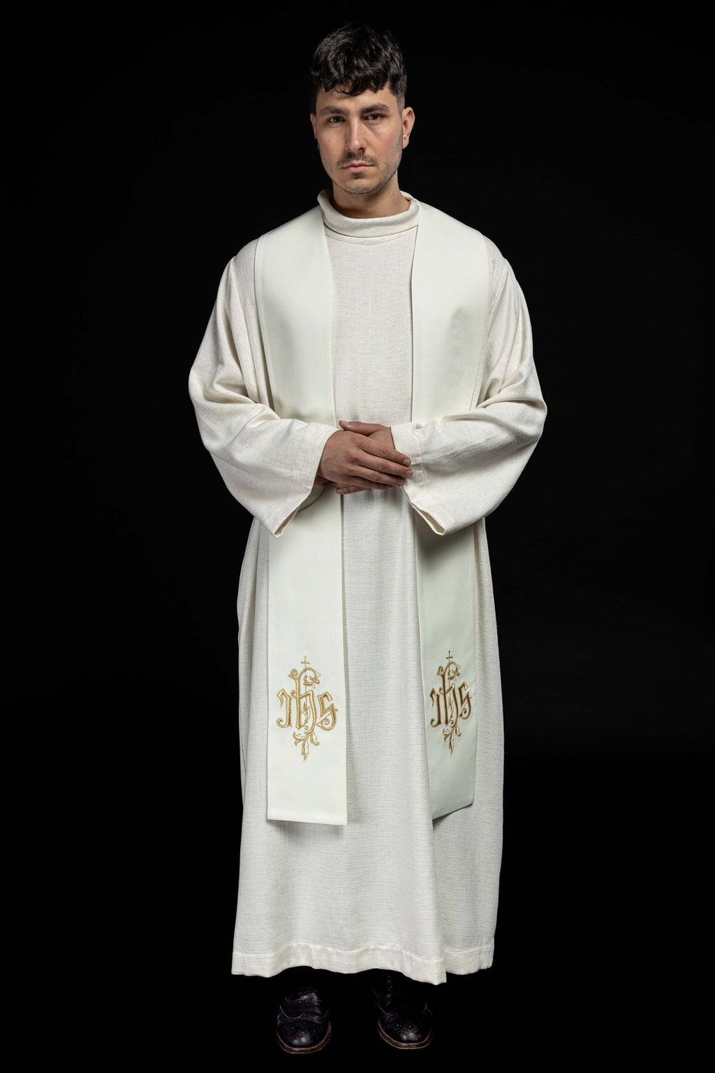 Stuła haftowana IHS