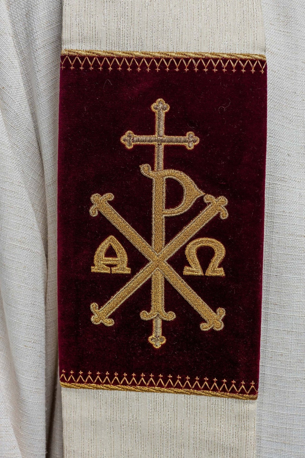 Stuła z haftowanym Kielichem Eucharystycznym i PAX