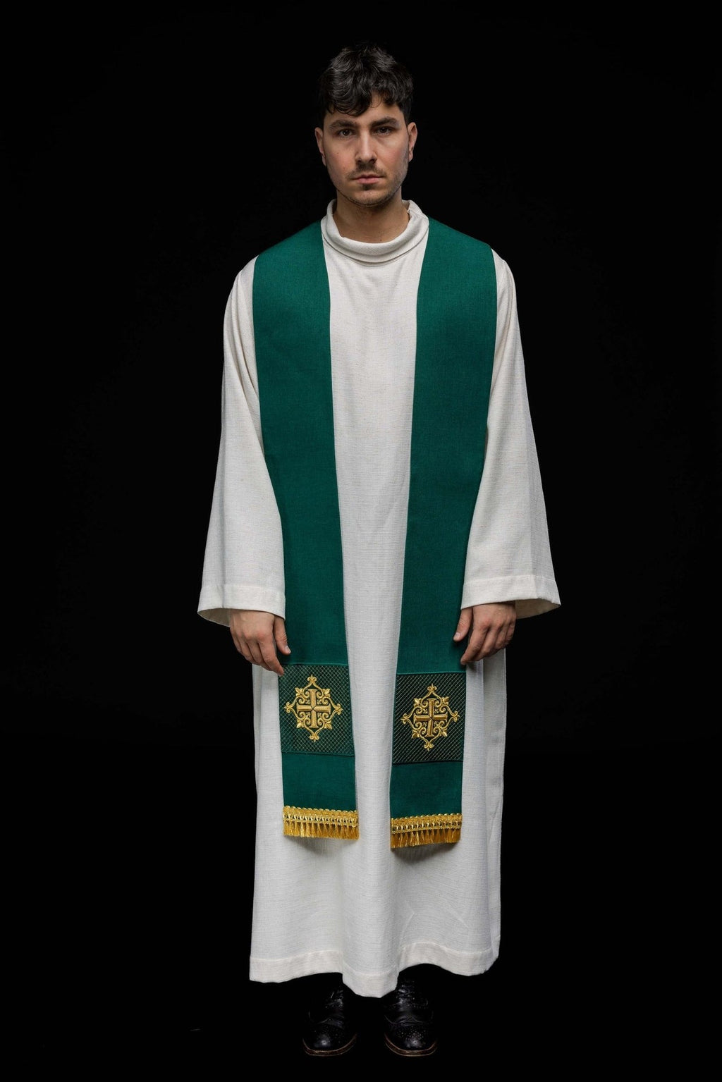 Stuła Zielona Aksamit