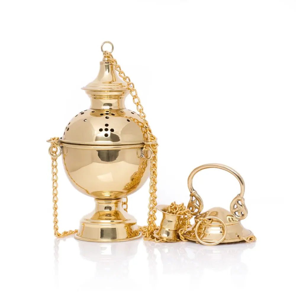 Encensoir en laiton avec insert amovible – 23 cm