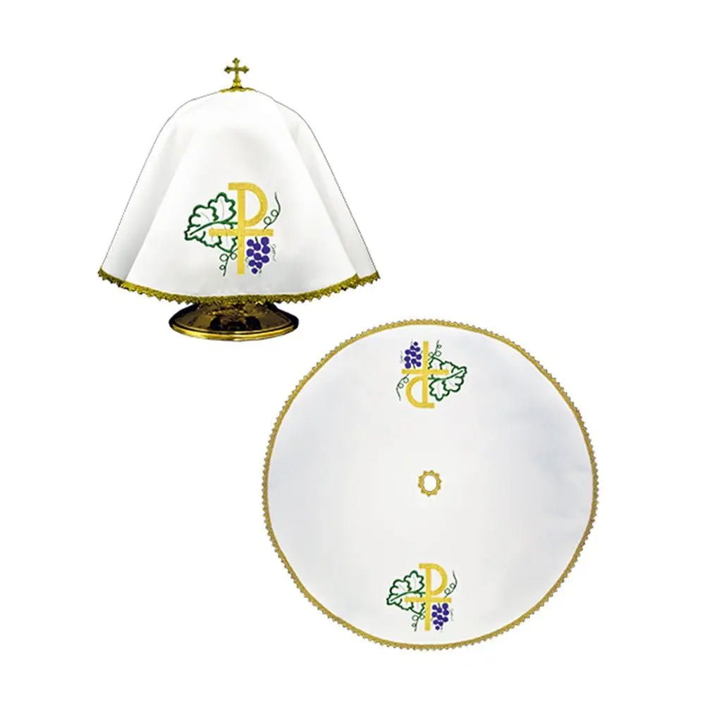 Voile rond en lamé avec broderie dorée PAX