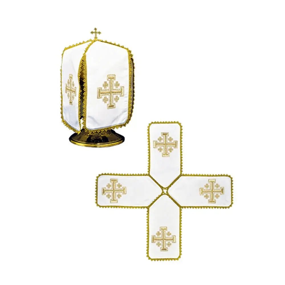 Voile de cannage avec broderie dorée