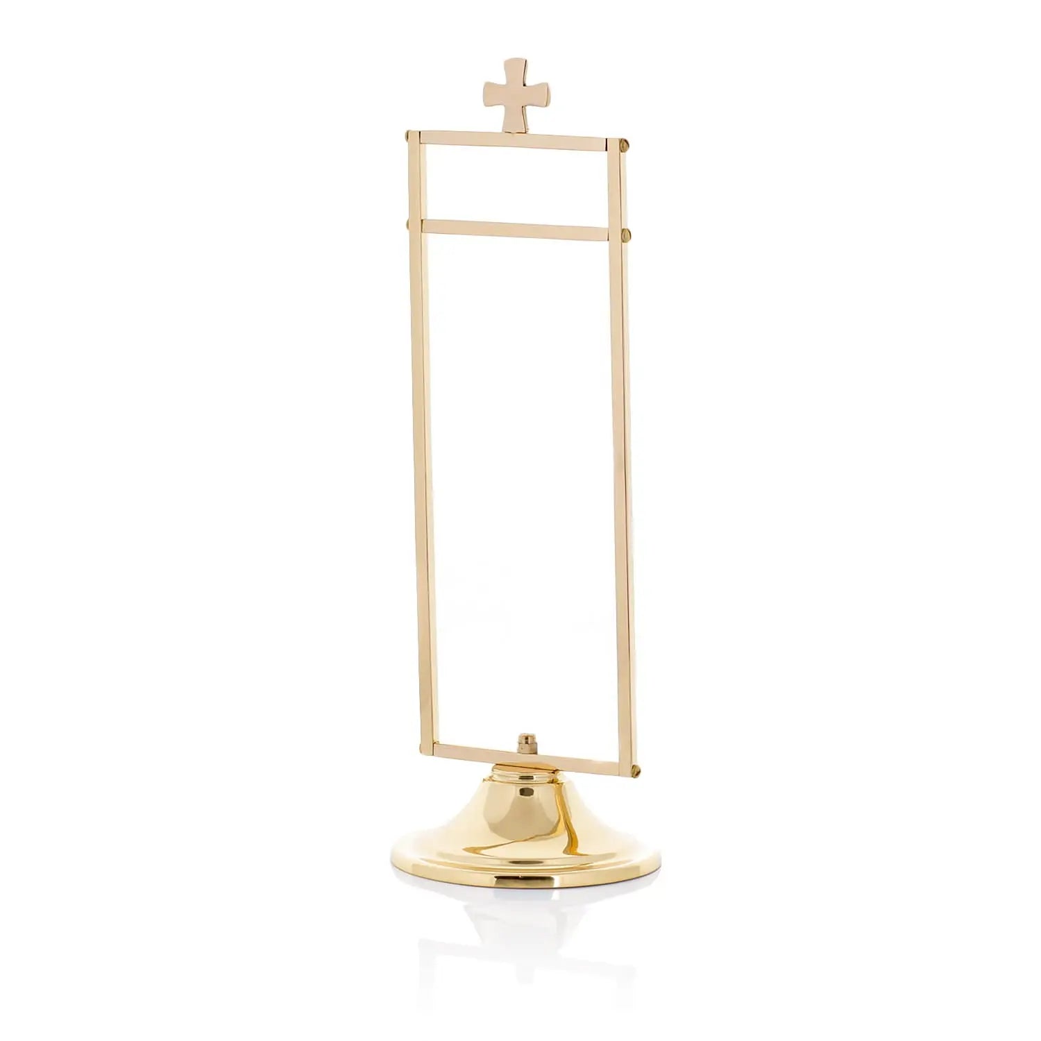 Support en laiton pour purificateur avec croix – 25 cm